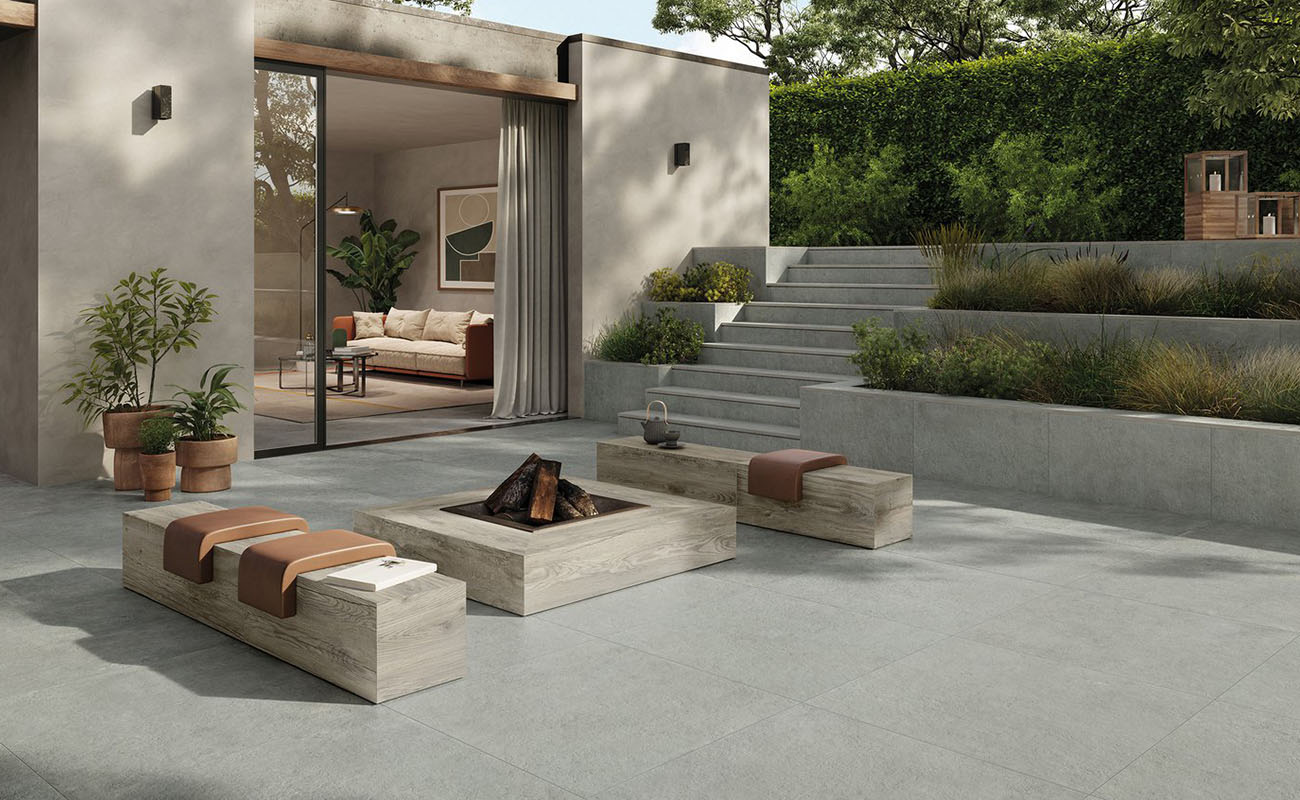 Stone-effect tiles: Historica outdoor large slabs