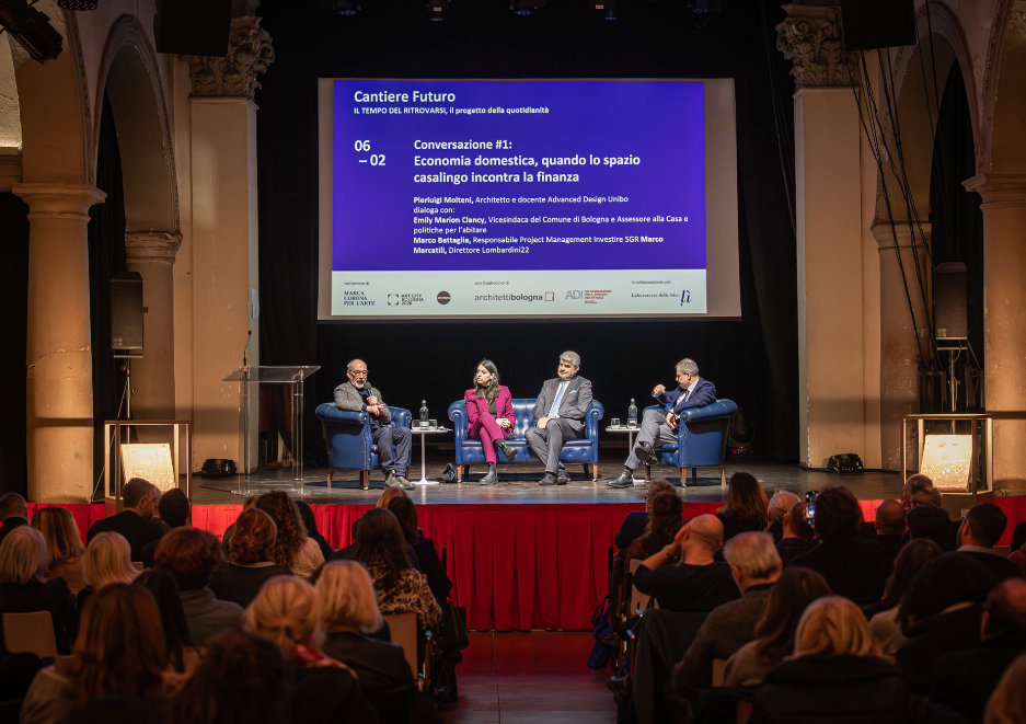 Evento “Cantiere Futuro” in location storica, con talk su creatività, città e architettura, organizzato da Marca Corona.
