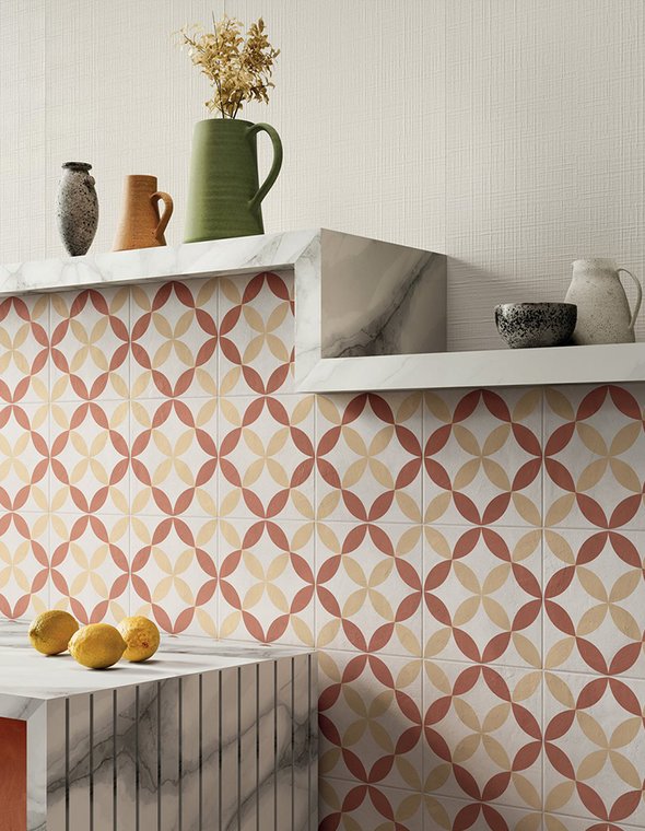 encaustic tiles design by Marca Corona