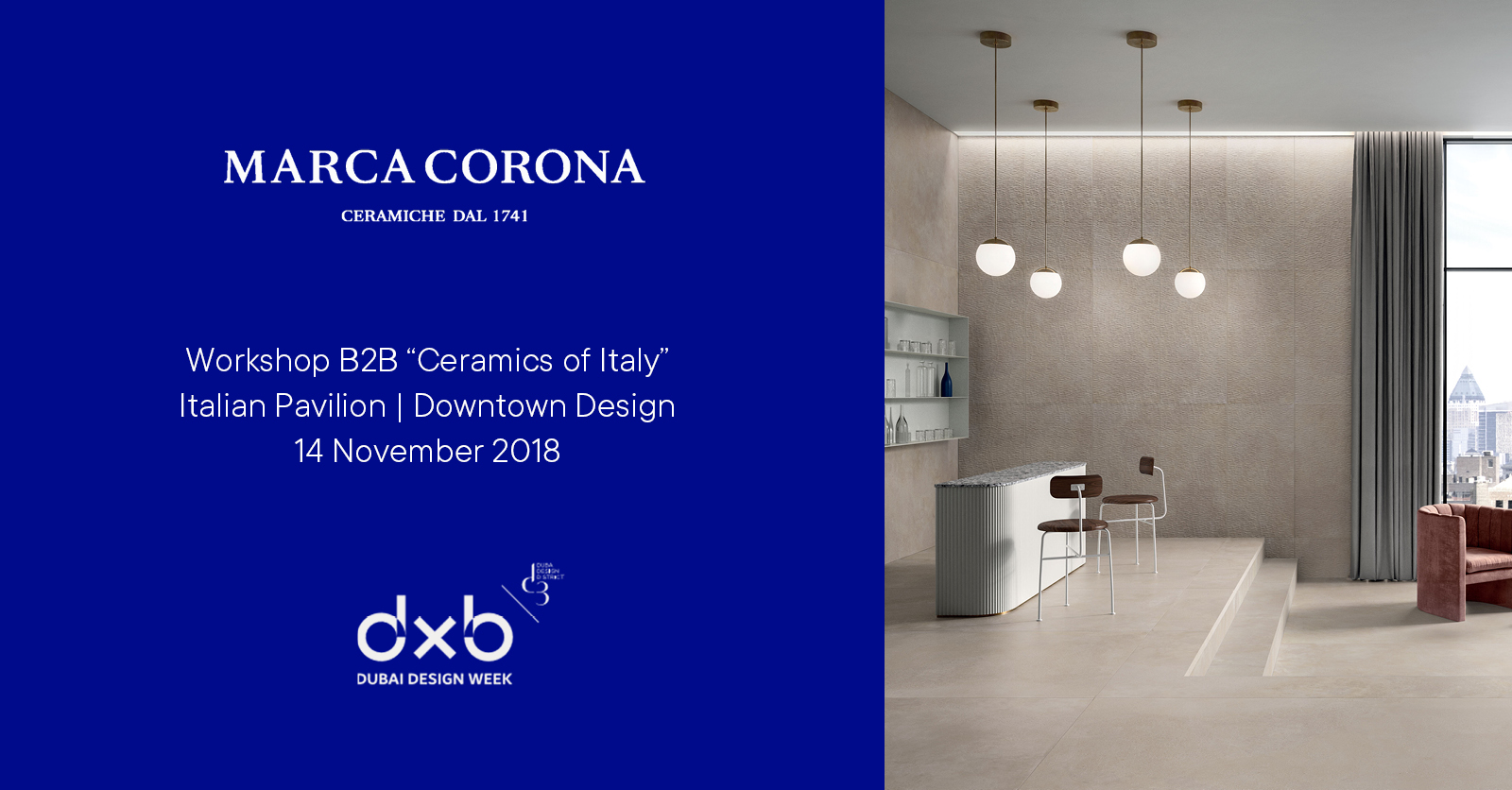 Marca Corona a Dubai Design Week 2018