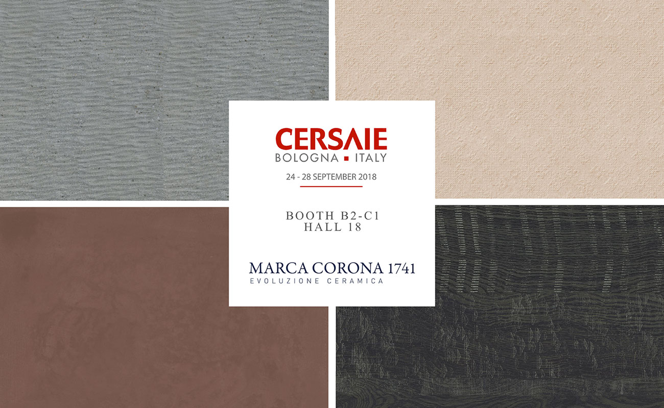 Piastrelle effetto cemento e stile nordico: Marca Corona al Cersaie