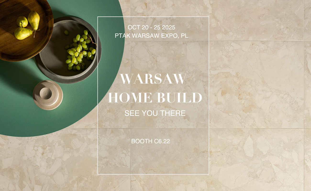 Promotional banner for Warsaw Home Build 2025 Marca Corona.