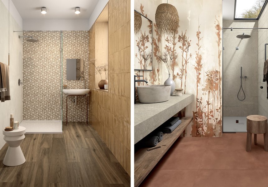 Decorative bathroom tiles latest trends and design ideas Marca Corona