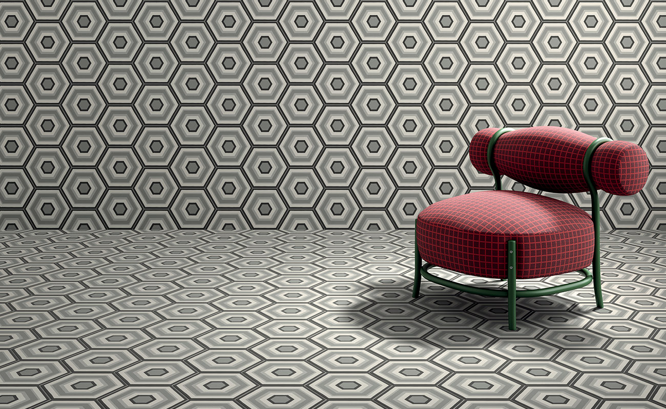 Cement tiles Paprica