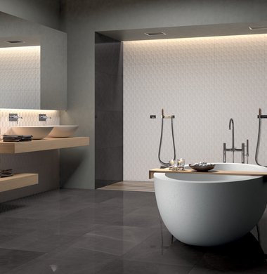 WHITE TILES 4D | Marca Corona ceramic tiles