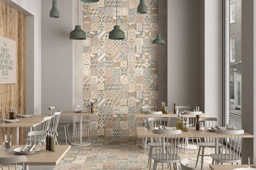 PIASTRELLE EFFETTO CEMENTO Chalk | Marca Corona ceramic tiles