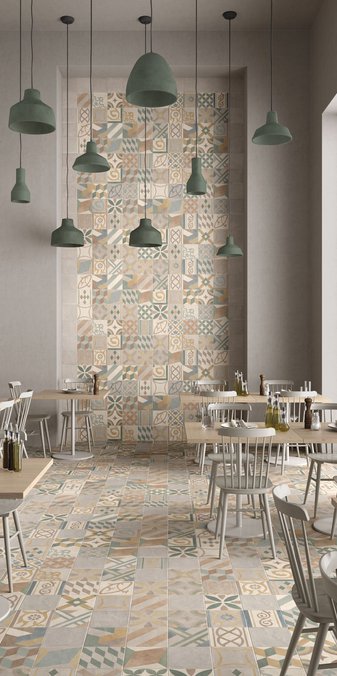 CONCRETE EFFECT TILES Chalk | Marca Corona ceramic tiles