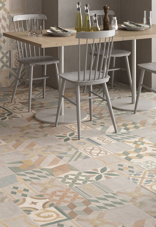Chalk: Marca Corona porcelain stoneware tiles