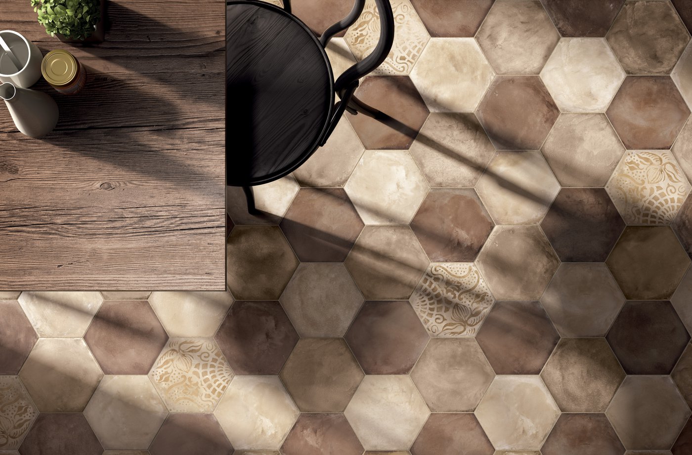 Hexagon Terracotta Tile For Floors And Walls Terra Marca Corona