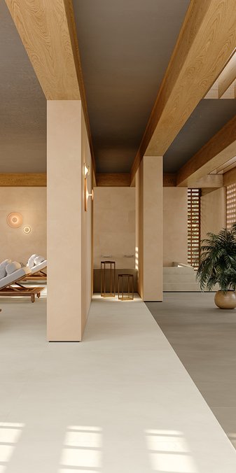 Immagine della collezione Calcecreta, Spazi residenziali, EFFETTO COTTO E CEMENTO
