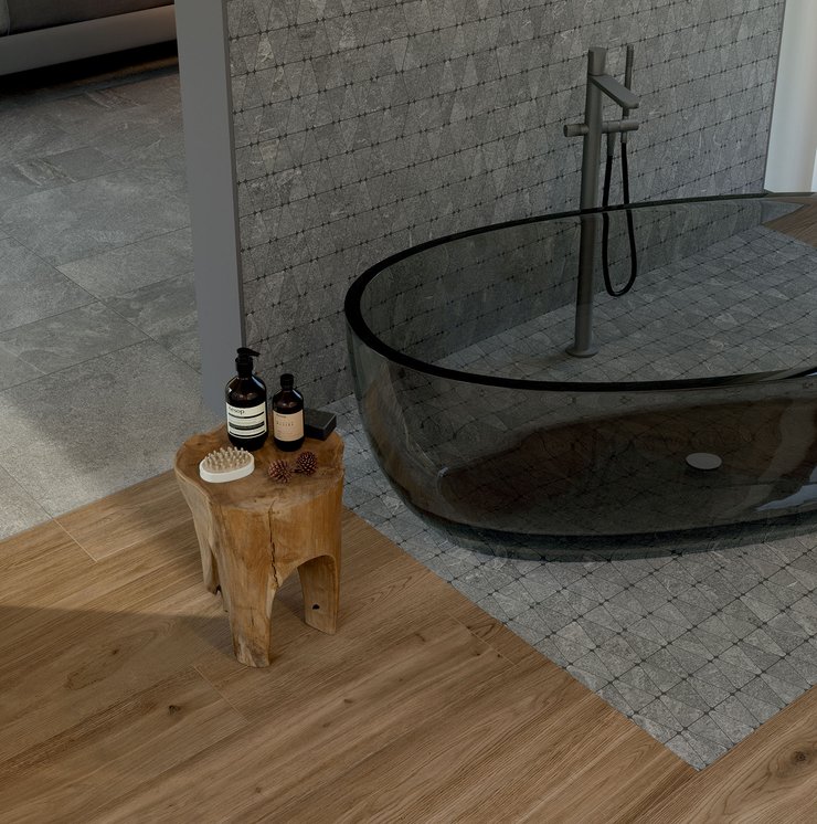 Image of the collection Arkiquartz, BATHROOM TILES, STONE EFFECT