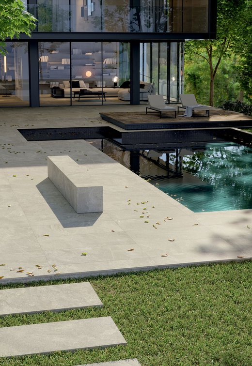 Image of the collection Arkiquartz, OUTDOOR TILES, STONE EFFECT