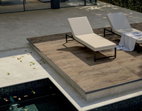 Image of the collection Arkiquartz, OUTDOOR TILES, STONE EFFECT
