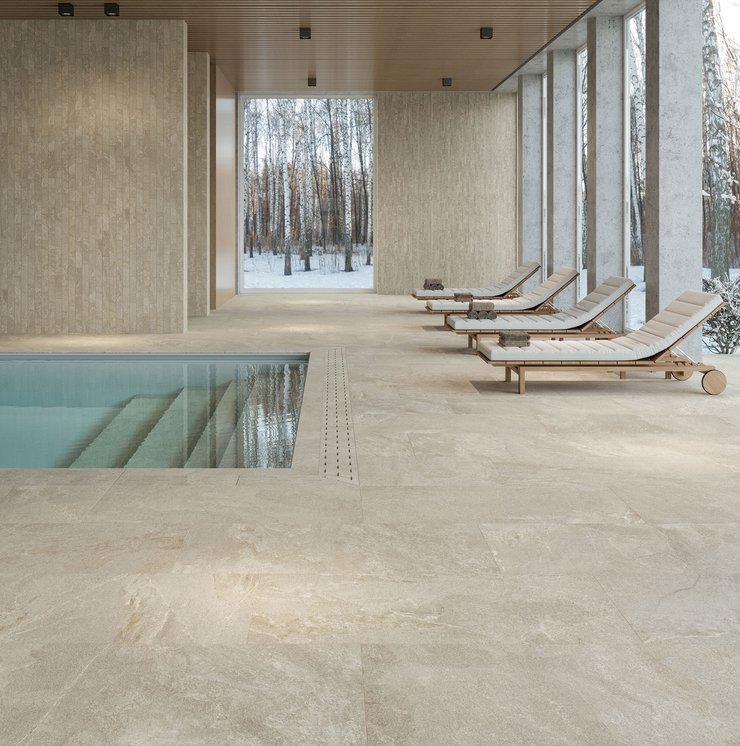 Image of the collection Arkiquartz, Commercial spaces, STONE EFFECT, BRICK-EFFECT