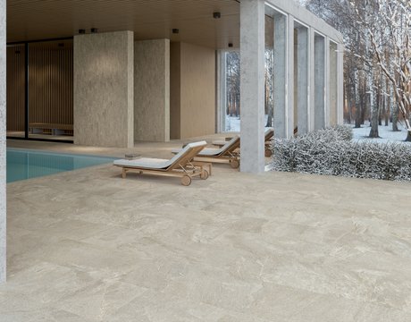 Image of the collection Arkiquartz, OUTDOOR TILES, STONE EFFECT