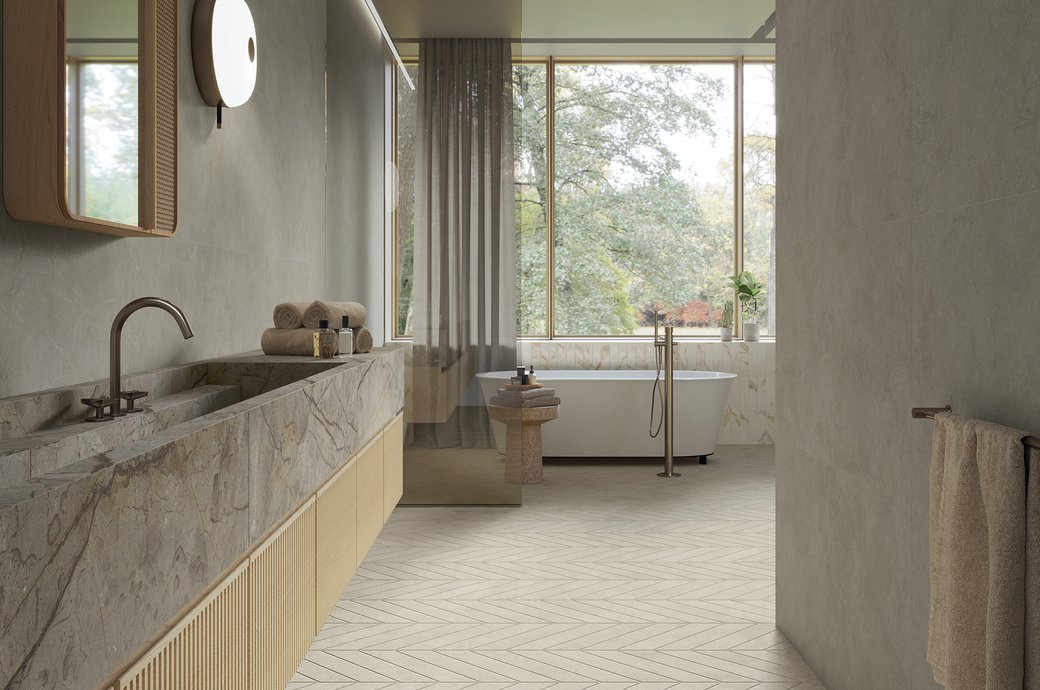 BROWN TILES Arkigeo | Marca Corona ceramic tiles