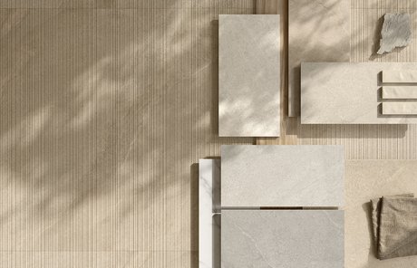 Moodboard de matériaux et surfaces céramiques