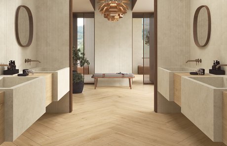 Image of the collection Elisir Touch, BATHROOM TILES, WOOD EFFECT