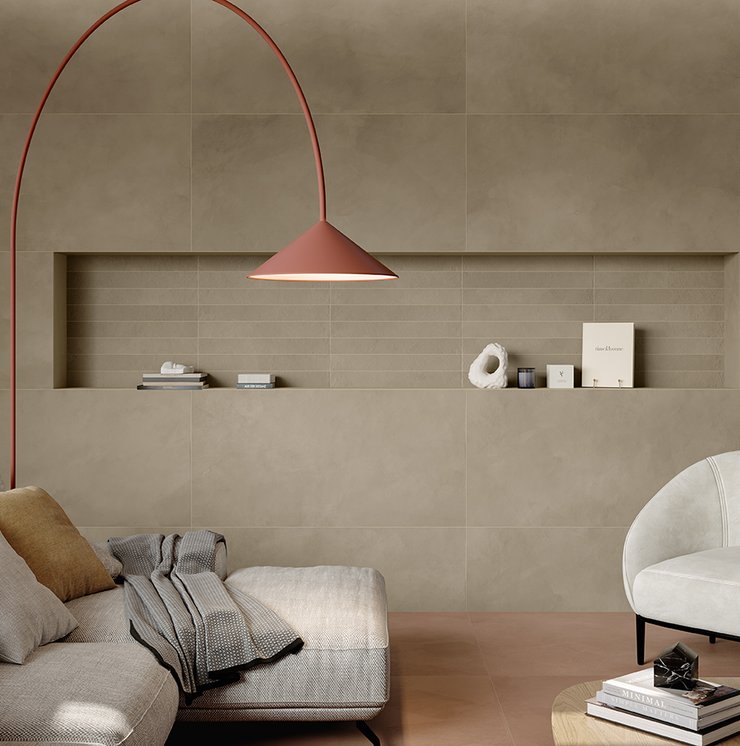 Bild der Kollektion Longarine Calcecreta, Wohnräume, TERRAKOTTA- UND ZEMENTEFFEKT, DESIGN- UND DEKOREFFEKT