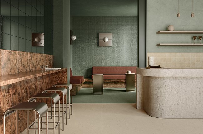 Image of the collection Multiforme Mira, Commercial spaces, TERRACOTTA AND CONCRETE EFFECT, DESIGN & DECOR EFFECT