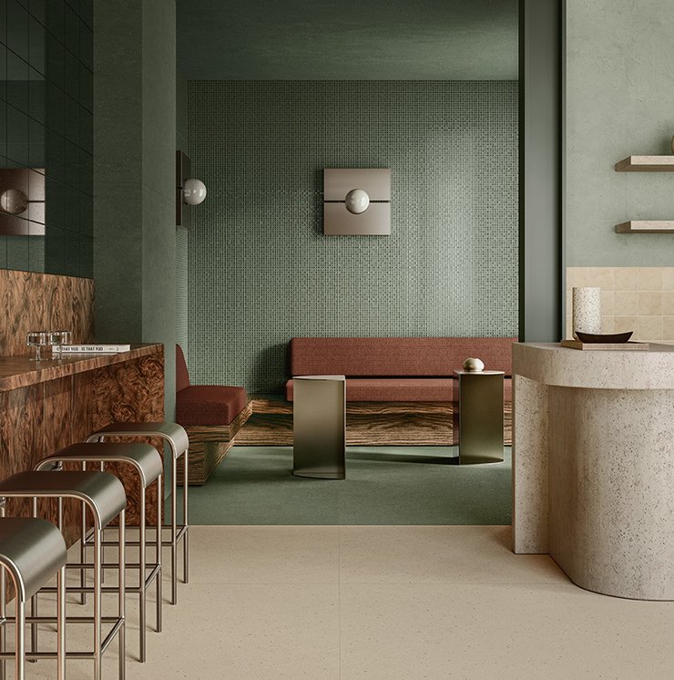 Image of the collection Multiforme Mira, Commercial spaces, TERRACOTTA AND CONCRETE EFFECT, DESIGN & DECOR EFFECT