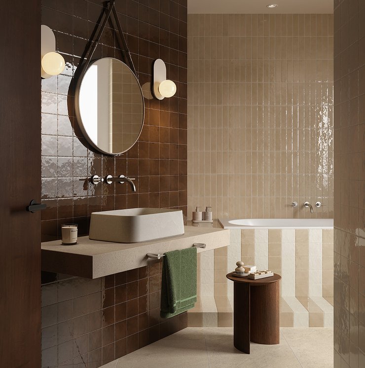 Image of the collection Miniature Tela, BATHROOM TILES, Residential settings, DESIGN & DECOR EFFECT