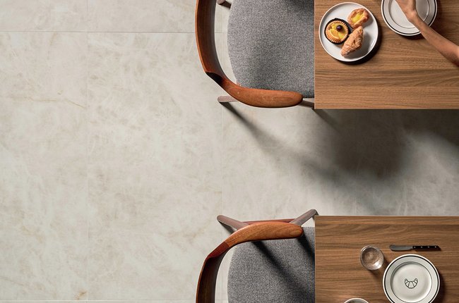 Bild der Kollektion Scultorea Delicata, Gewerbeflächen, MARMOROPTIK