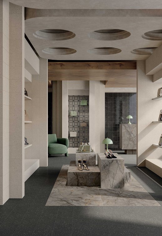 Immagine della collezione Terrasale, Spazi commerciali, EFFETTO COTTO E CEMENTO