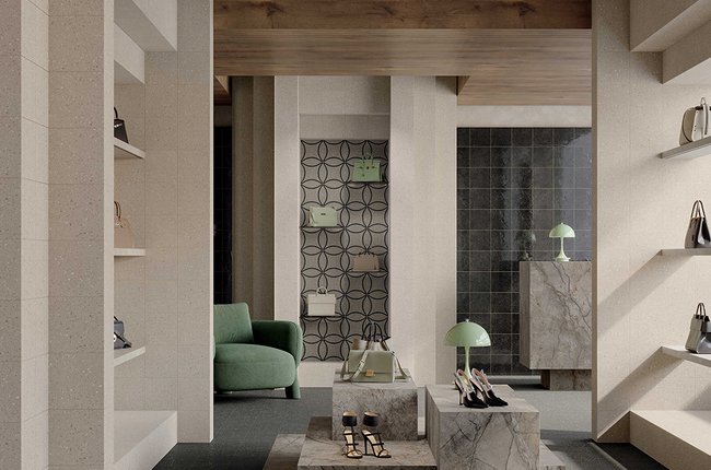 Image of the collection Terrasale, Commercial spaces, TERRACOTTA AND CONCRETE EFFECT