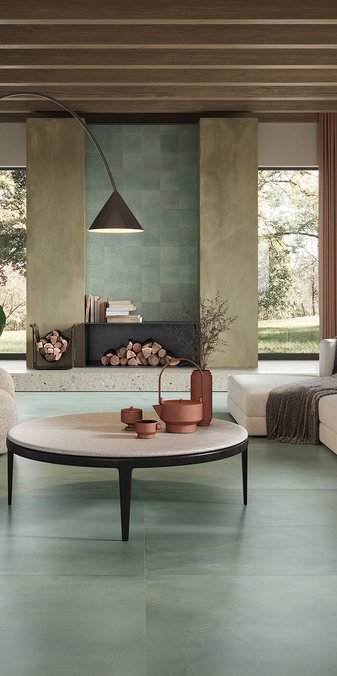 Kitchen, living room and bedroom tiles Vulcanica 1741 | Marca Corona ceramic tiles