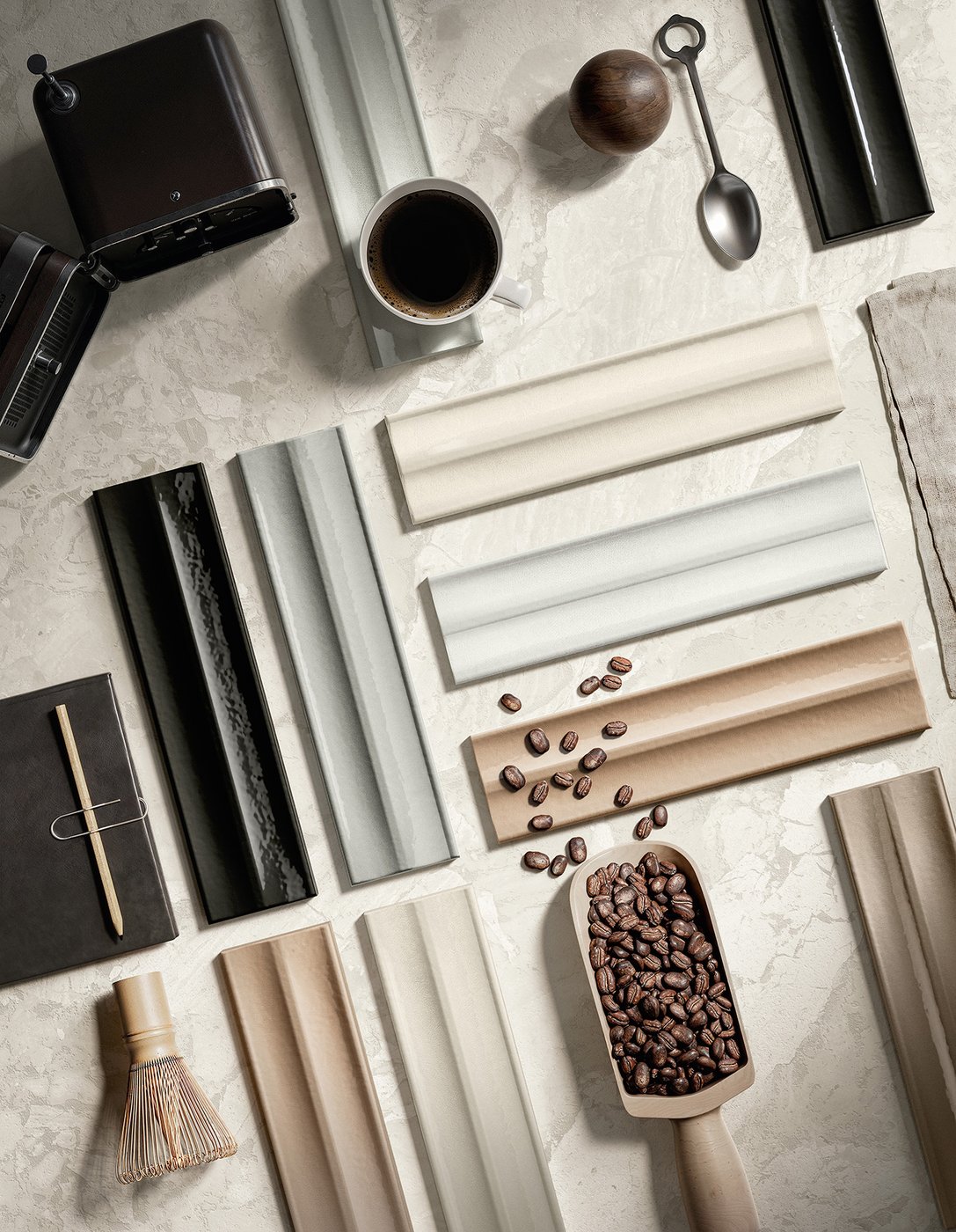 Marca Corona Miniature Rima: the stoneware minibrick that sets