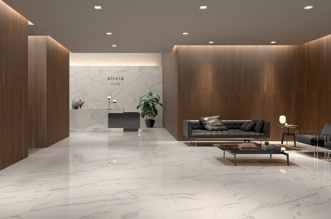 Imagen de la colección Scultorea Foyer, Espacios comerciales, Efecto Mármol