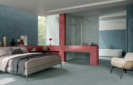 Image of the collection Multiforme, BATHROOM TILES, Residential settings, TERRACOTTA AND CONCRETE EFFECT, DESIGN & DECOR EFFECT, BRICK-EFFECT