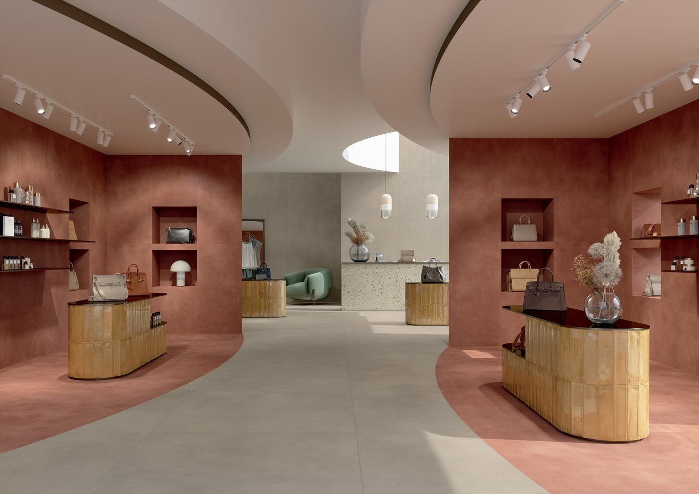 Concrete Effect Stoneware Tiles Multiforme Dune | Marca Corona