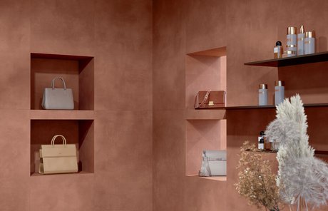 Immagine della collezione Multiforme Dune, Spazi commerciali, EFFETTO COTTO E CEMENTO