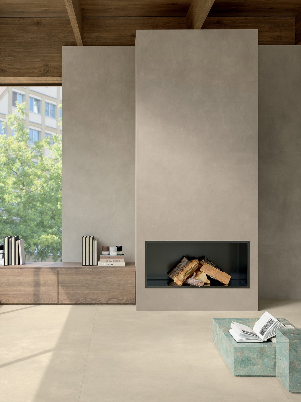 Concrete Effect Stoneware Tiles Multiforme Dune | Marca Corona
