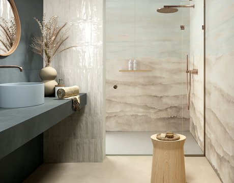 Image of the collection Multiforme Dune, BATHROOM TILES, TERRACOTTA AND CONCRETE EFFECT