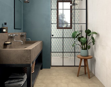 Image of the collection Multiforme, BATHROOM TILES, TERRACOTTA AND CONCRETE EFFECT, DESIGN & DECOR EFFECT