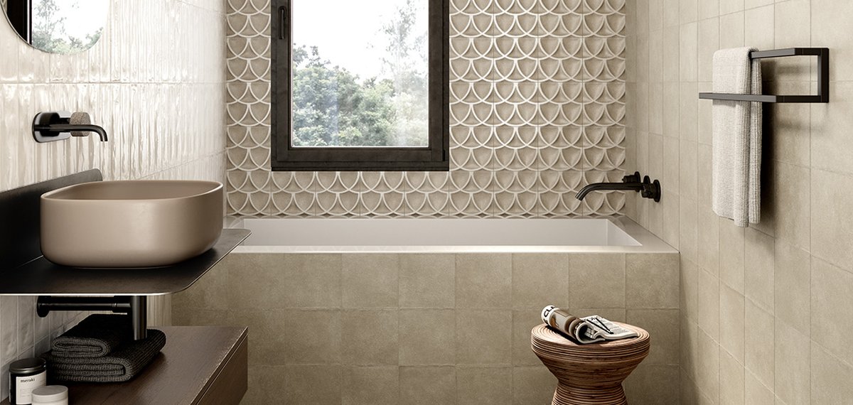 Immagine della collezione Terracreta, Bagno, Spazi residenziali, Spazi commerciali, EFFETTO COTTO E CEMENTO