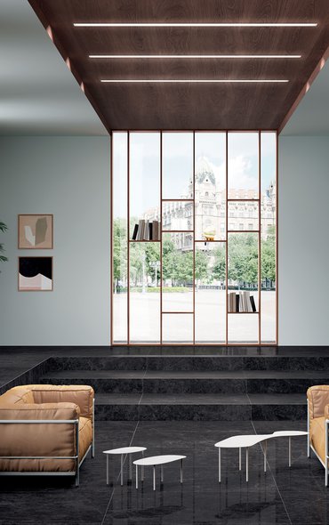 Schwarz Foyer | Italienische Fliesen Marca Corona