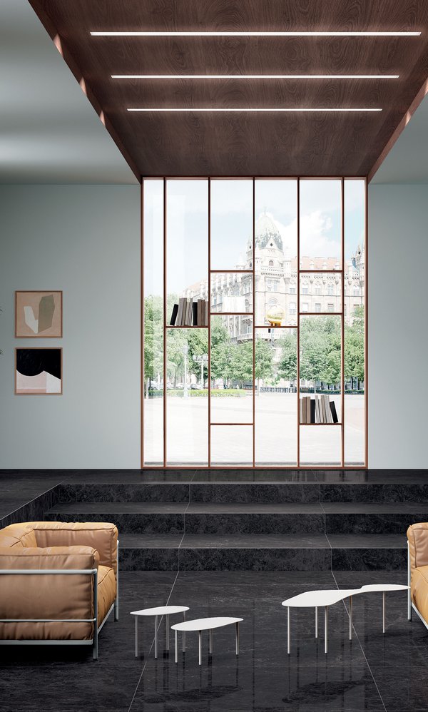 PIASTRELLE NERE Foyer | Marca Corona ceramic tiles