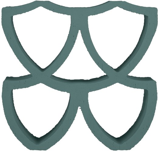 Color preview ARIALUCE CURVE VERDE - shade of GREEN, OTHER