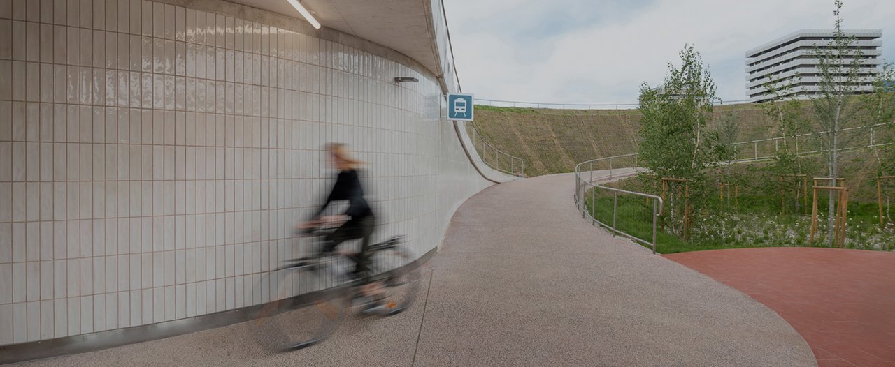 Nova Gorica Railway Station Underpass Vrtača Project built in Slovenia with the collections Miniature Soda, Multiforme