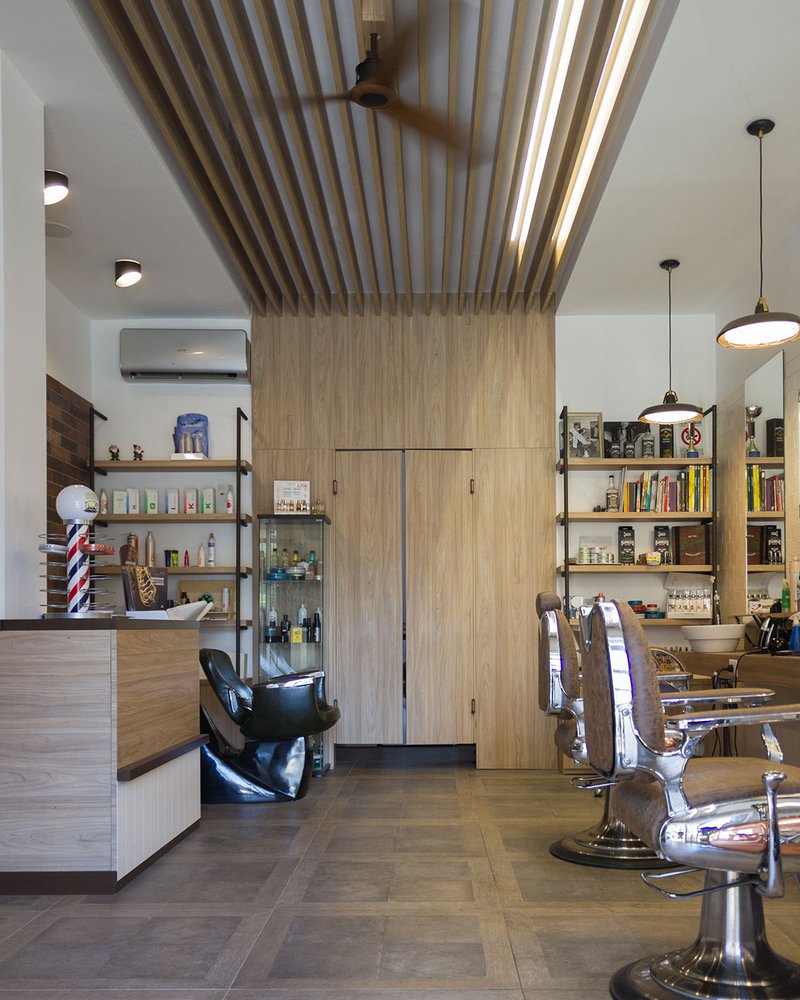 Frisor Barber Shop: tiles and interior design
