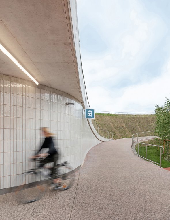 Nova Gorica Railway Station Underpass Vrtača Project built in Slovenia with the collections Miniature Soda, Multiforme
