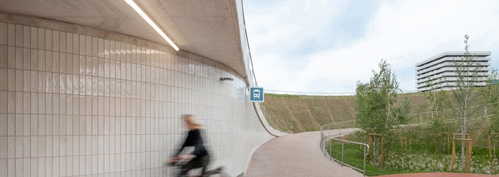 Nova Gorica Railway Station Underpass Vrtača Project built in Slovenia with the collections Miniature Soda, Multiforme